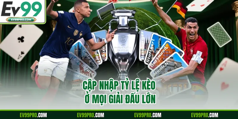 Cập nhập tỷ lệ kèo ở mọi giải đấu lớn